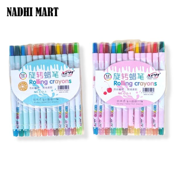 CRAYON PUTAR PANJANG 12 WARNA XPM 12PJ C12 1