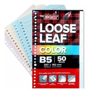 BIG BOSS LOOSE LEAF A5 50 LEMBAR RAINBOW / BIG BOSS LOOSE LEAF A5 100 LEMBAR RAINBOW  / BIG BOSS LOOSE LEAF B5 50 LEMBAR RAINBOW /BIG BOSS LOOSE LEAF B5 100 LEMBAR RAINBOW / KERTAS BINDER / ISI BINDER