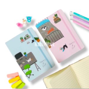 NOTE BOOK TALI A5 80 LEMBAR TEBAL MOTIF KUCING / NOTE BOOK A5 / BUKU TULIS  / NOTEBOOK A5 3783L TALI