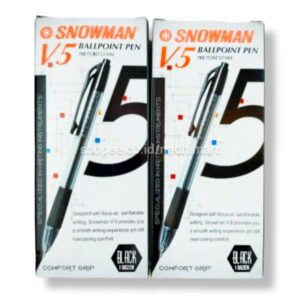 SNOWMAN V5 PULPEN 0,7 MM HITAM / PULPEN CETEK / BOLPEN SNOWMAN V5 / PULPEN SNOWMAN / PULPEN SNOWMAN V5 / PULPEN V5 SNOWMAN