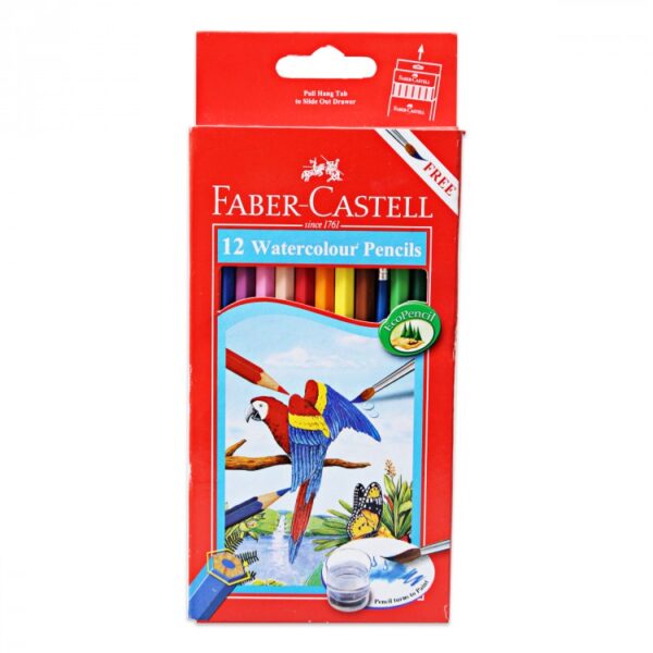 FABER CASTELL PENSIL WARNA 12 WATER COLOUR
