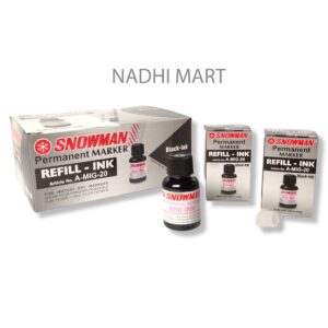 SNOWMAN A MIG 20 HITAM TINTA SPIDOL REFIL SPIDOL PERMANEN