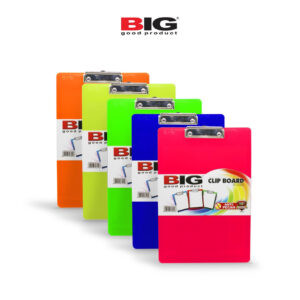 BIG PU 5003 FLUORESCENT PAPAN UJIAN CLIPBOARD PLASTIK / CLIP BOARD BIG