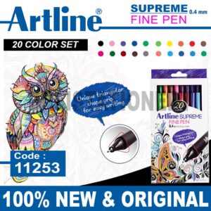 Artline Supreme Fine Pen 0.4mm 20 colors set