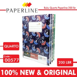 Buku Hard Cover Quarto Paperline 200 lbr