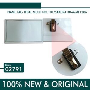 Name Tag Multi / Tanda Peserta Peniti + Jepit Buaya
