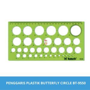 Penggaris / Garisan / Penggaris Template Bulat Butterfly - BT-9550