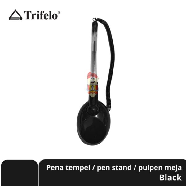 Pena Tempel / Pen Stand / Pulpen Meja / Pen Desk Trifelo - Hitam