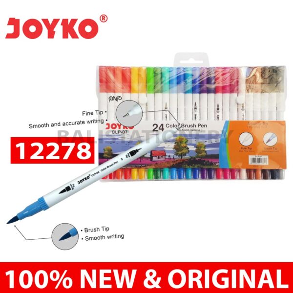 JOYKO DUAL BRUSH PEN 24 Color  ( CLP-07 )