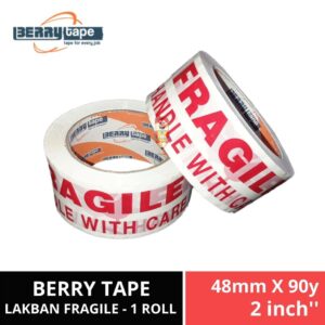 Lakban FRAGILE Berry 2 inch 48mmx90y 1 roll