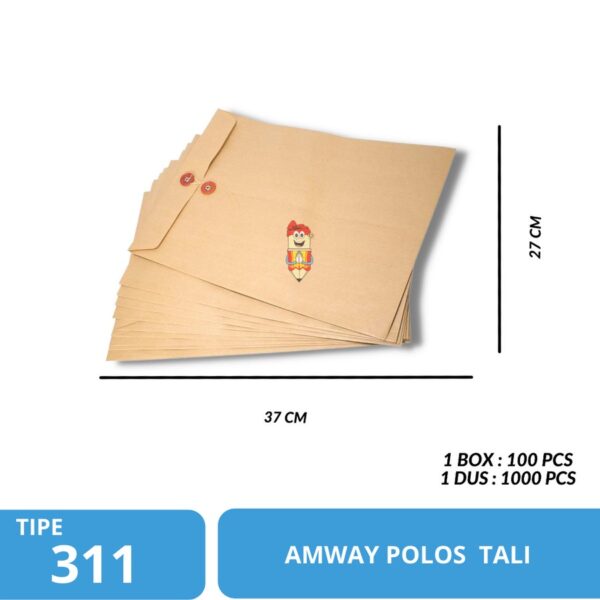Amplop Coklat Polos Tali / Amway Airmail Polos Tali 311