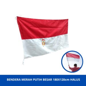 Bendera Merah Putih ukuran besar 180cm x 120cm Halus