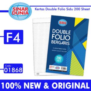 KERTAS DOUBLE FOLIO SIDU 200 LEMBAR