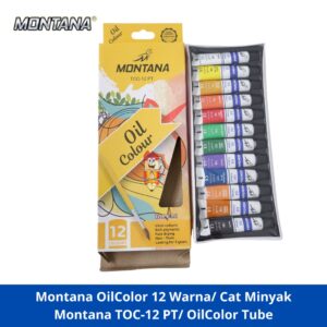 Montana OilColor 12 Warna/ Cat Minyak Montana TOC-12 PT/ OilColor Tube