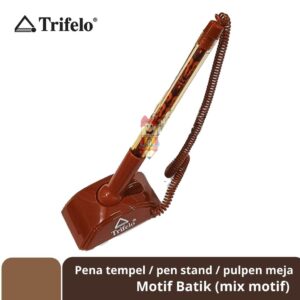 Pena Tempel / Pen Stand / Pulpen Meja / Pen Desk Trifelo - Motif Batik