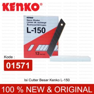 ISI CUTTER / KATER / CUTER BESAR L-150 | 5 PCS | ISI ULANG (KENKO)