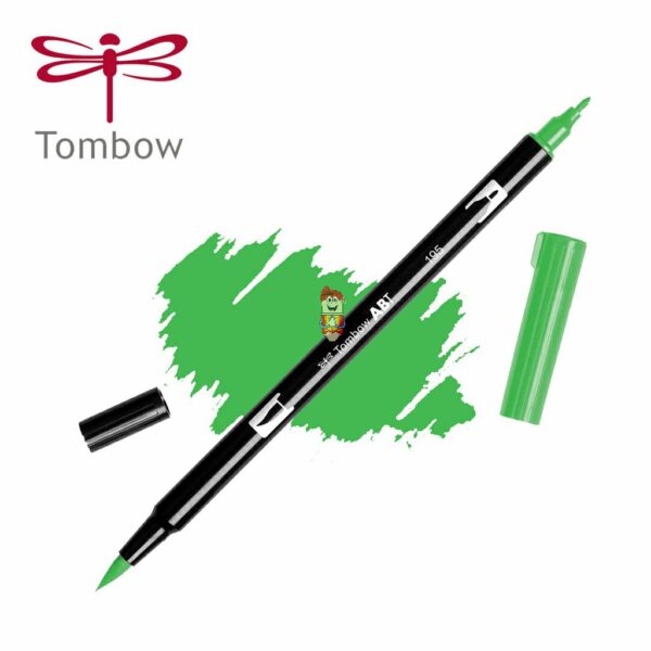Dual brush pen Tombow Art Marker ABT 195 Light Green
