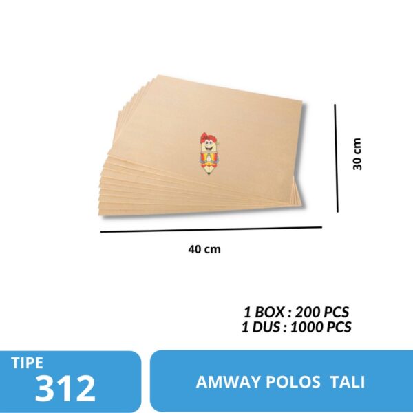Amplop Coklat Polos Tanpa Tali / Amway Airmail Polos Tanpa Tali 312