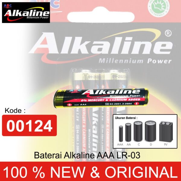 Baterai Alkaline AAA / A3 LR-03