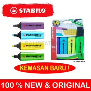 NEW ! STABILO BOSS ORIGINAL SET ISI 4 (404044)