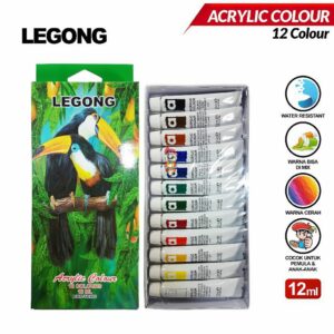 Cat Acrylic Legong Pop1 12 warna