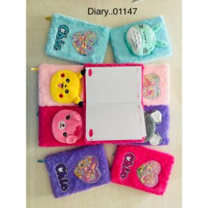 DIARY CHIC-BUTTERFLY SAMPUL KAIN BLUDRU