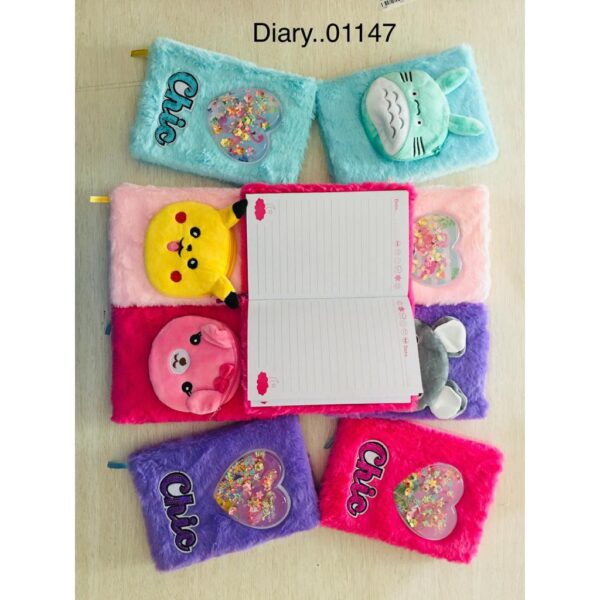 DIARY CHIC-BUTTERFLY SAMPUL KAIN BLUDRU