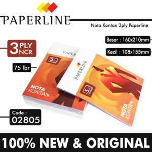 Nota Kontan Paperline 3 Ply NCR