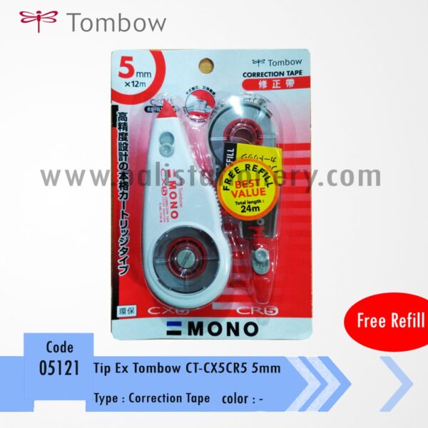Correction Tape Tombow (CT-CX5CR5) + Free Refill