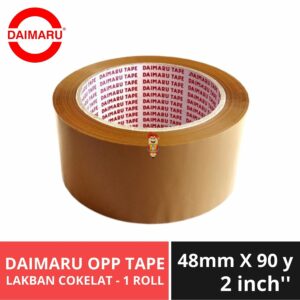 Lakban OPP Daimaru 2 inch / 48mm x 90 yard COKLAT