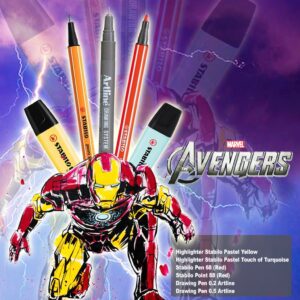 Avenger Art set 6 colors (Iron Man Version)