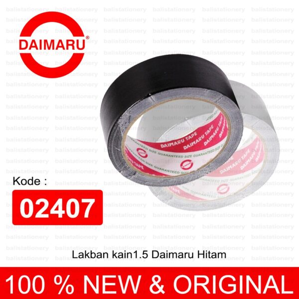 Lakban kain 1.5 Daimaru hitam