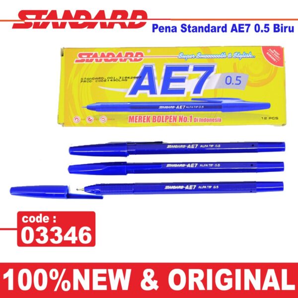PENA STANDARD AE-7 BIRU
