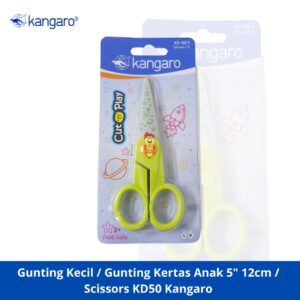 Gunting Kecil / Gunting Kertas Anak 5" 12cm / Scissors KD50 Kangaro