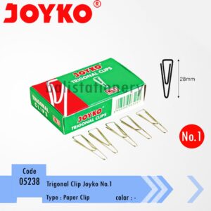 Klip Kertas / Trigonal Clip Joyko No.1