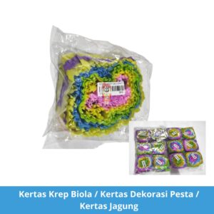 Kertas Krep Biola / Kertas Dekorasi Pesta / Kertas Jagung