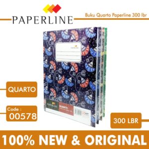 Buku Hard Cover Quarto Paperline 300 lbr