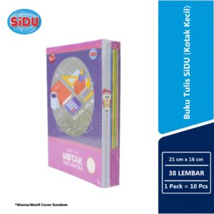 Buku Tulis 38 lbr SiDU ( Kotak Kecil ) 1 pak isi 10 pcs