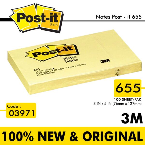 Stick Note / memo pad POST IT 3M NO. 655