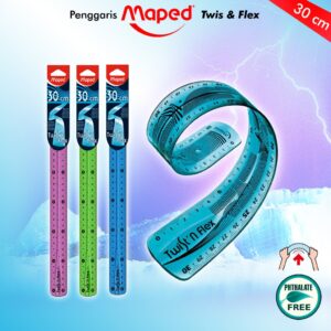 Penggaris Maped Twist & Flex 20cm & 30cm