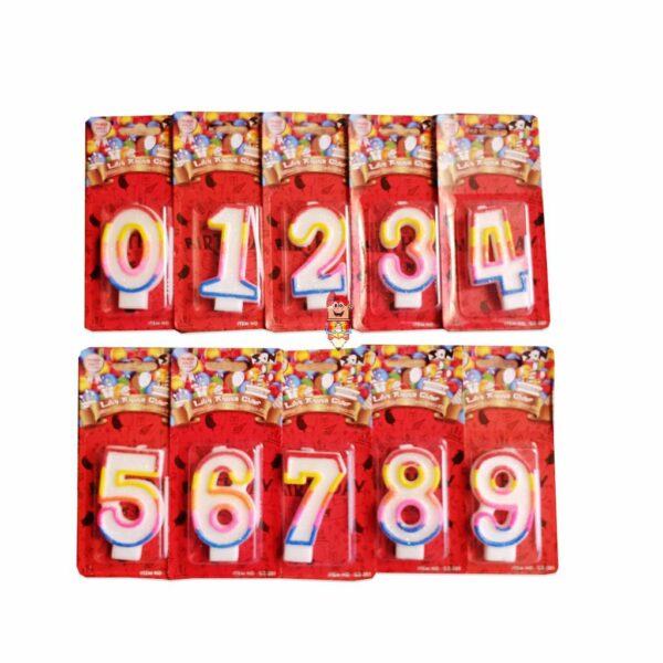 Lilin Ultah Angka Glitter - Number Candles SON GZ-201