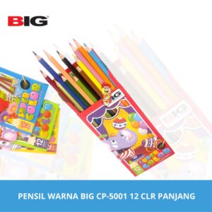 Pensil Warna / coloring pencil BIG 12 Warna Panjang CP-5001