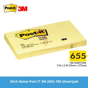 Stick Notes / stik note / memo pad / memo tempel POST IT 3M NO. 655