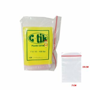 Plastik kemasan klip 7x10 cm 100 pcs cetik
