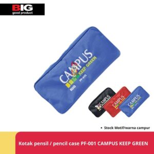 Kotak pensil / pencil case / tempat pensil PF-001 "Campus Keep Green"