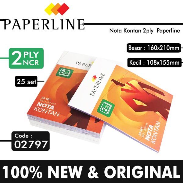 Nota Kontan Paperline 2 Ply NCR
