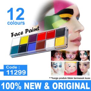 NEW ! Profesional Face Art Painting Kit 12 Warna