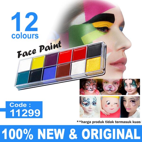 NEW ! Profesional Face Art Painting Kit 12 Warna