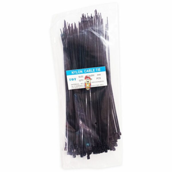 Kabel Ties/Pengikat Kabel TOT 2.5 x 200mm Black