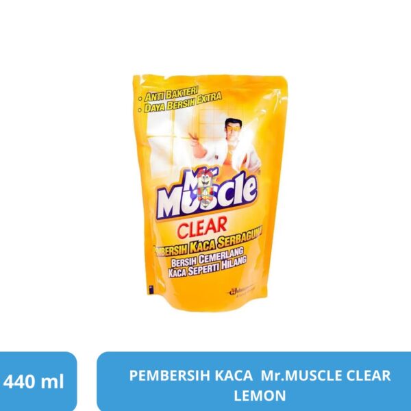 Pembersih Kaca Refill Mr.Muscle Clear Lemon 440 ml